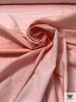 Woven Ombré Cotton Poplin - Orange / Off-White