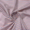 Italian Horizontal Striped Yarn-Dyed Cotton Shirting - Washed Red / White / Blue -Fabrics And Fabrics Store 17580 1