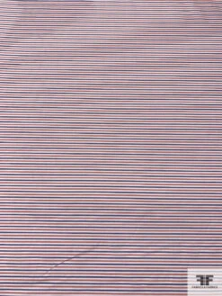 Italian Horizontal Striped Yarn-Dyed Cotton Shirting - Washed Red / White / Blue 14 Italian Horizontal Striped Yarn-Dyed Cotton Shirting - Washed Red / White / Blue -Fabrics And Fabrics Store 17580 4