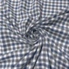 Gingham Check Yarn-Dyed Cotton Shirting - Grey / Dusty Blue / White