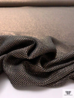 Italian Micro-Checkered Pique Lamé Brocade - Black / Gold 17 Italian Micro-Checkered Pique Lamé Brocade - Black / Gold -Fabrics And Fabrics Store 17604 8