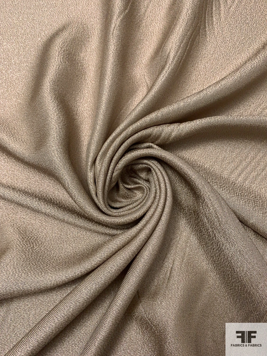 Italian Solid Soft Silk Lamé - Light Gold / Grey 4 Italian Solid Soft Silk Lamé - Light Gold / Grey - Image 2