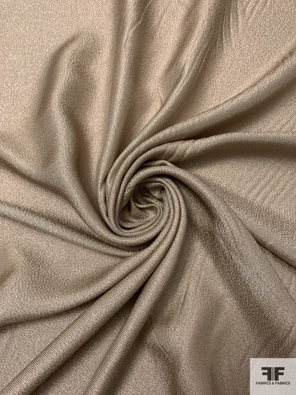 Italian Solid Soft Silk Lamé - Light Gold / Grey 5 Italian Solid Soft Silk Lamé - Light Gold / Grey - Image 3