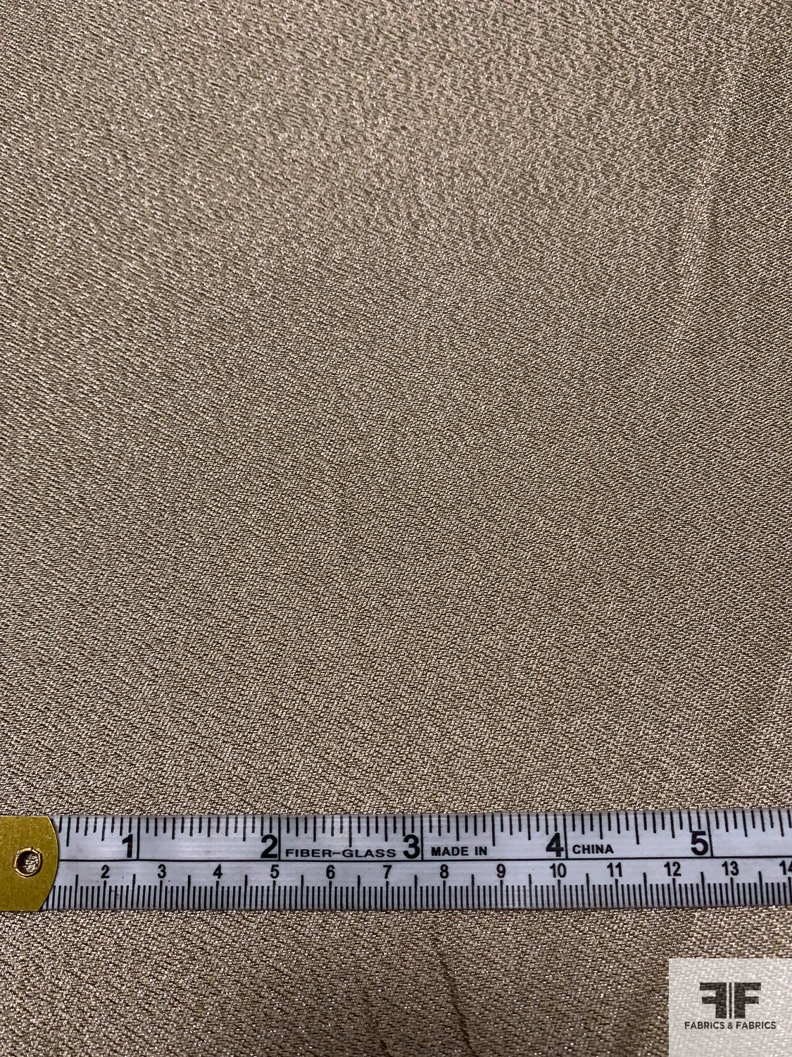 Italian Solid Soft Silk Lamé - Light Gold / Grey 6 Italian Solid Soft Silk Lamé - Light Gold / Grey - Image 4