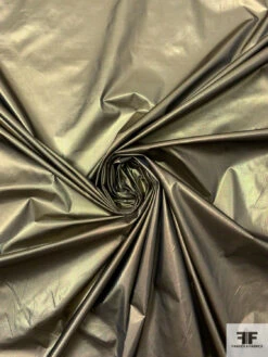 Italian Solid Tissue Lamé - Metallic Olive -Fabrics And Fabrics Store 17607 2