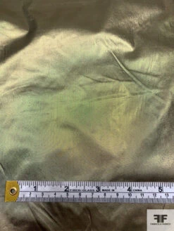 Italian Solid Tissue Lamé - Metallic Olive -Fabrics And Fabrics Store 17607 6