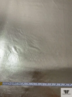 Italian Solid Twill-Weave Lamé - Silvery-Gold 16 Italian Solid Twill-Weave Lamé - Silvery-Gold -Fabrics And Fabrics Store 17610 5