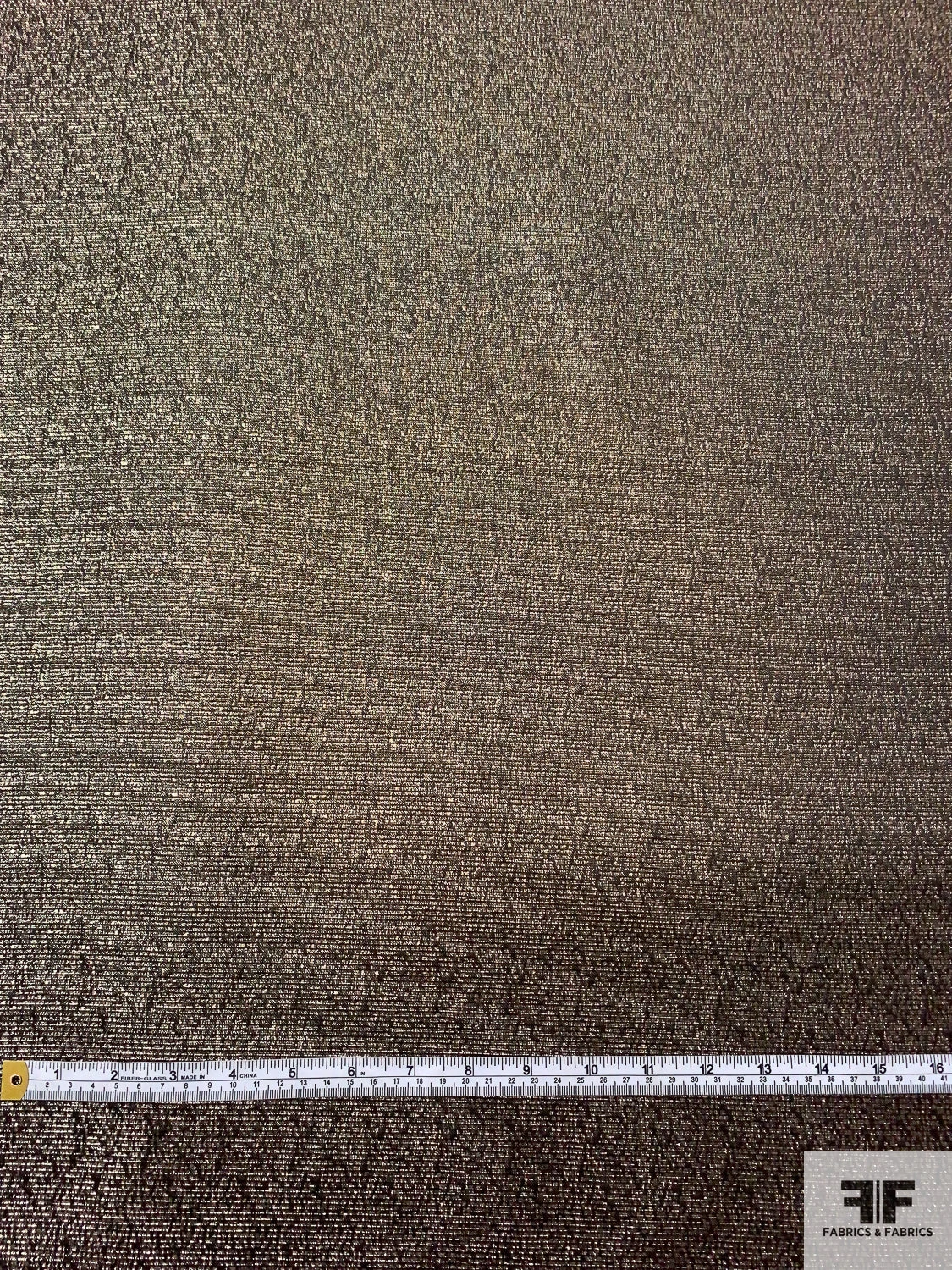 Italian Ottoman Lamé - Gold / Black 7 Italian Ottoman Lamé - Gold / Black - Image 5