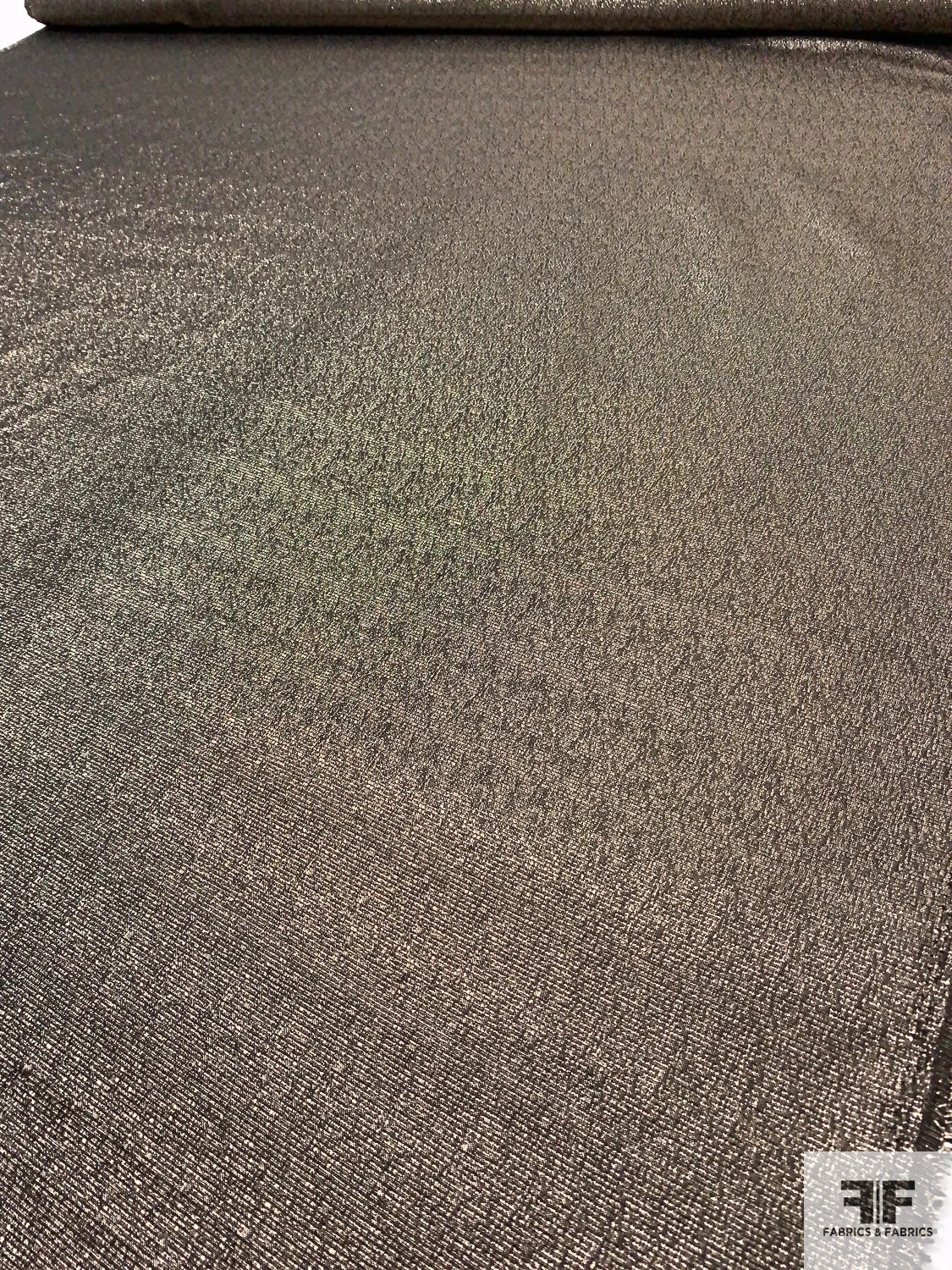 Italian Ottoman Lamé - Gold / Black 9 Italian Ottoman Lamé - Gold / Black - Image 7