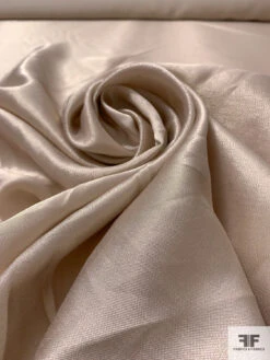 Italian Vintage Ralph Lauren Solid Silk Blend Lamé - Champagne