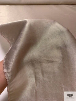 Italian Vintage Ralph Lauren Solid Silk Blend Lamé - Champagne 15 Italian Vintage Ralph Lauren Solid Silk Blend Lamé - Champagne -Fabrics And Fabrics Store 17616 9