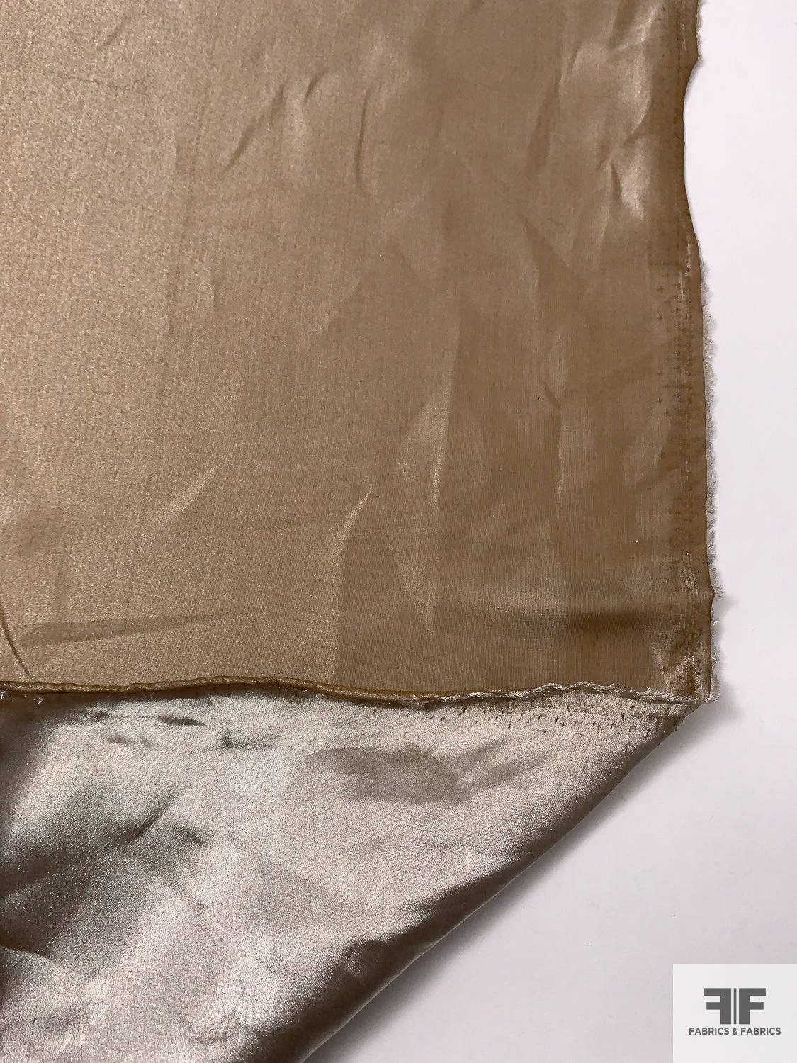 Italian Vintage Ralph Lauren Solid Silk Blend Lamé - Light Gold / Light Brown 3 Italian Vintage Ralph Lauren Solid Silk Blend Lamé - Light Gold / Light Brown