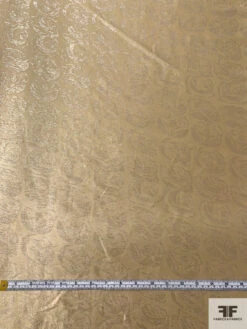 Italian Vintage Ralph Lauren Floral Jacquard Lamé - Oyster Gold / Silver 16 Italian Vintage Ralph Lauren Floral Jacquard Lamé - Oyster Gold / Silver -Fabrics And Fabrics Store 17623 5