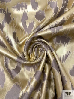 Made In England Animal Pattern Jacquard Lamé Brocade - Gold / Grey / Beige 13 Made In England Animal Pattern Jacquard Lamé Brocade - Gold / Grey / Beige -Fabrics And Fabrics Store 17625 2