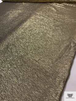 Italian Lamé Silk Chiffon - Gold / Dark Navy 16 Italian Lamé Silk Chiffon - Gold / Dark Navy -Fabrics And Fabrics Store 17628 6