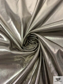 Italian Solid Tissue Lamé - Silvery-Gold