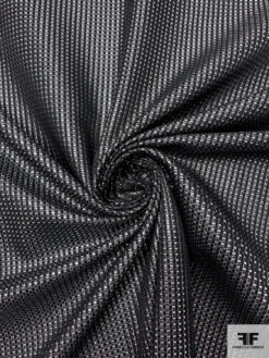 Italian Pique Lamé Brocade - Black / Silver 13 Italian Pique Lamé Brocade - Black / Silver -Fabrics And Fabrics Store 17633 2