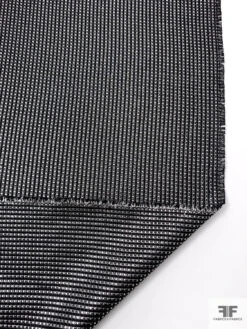 Italian Pique Lamé Brocade - Black / Silver 15 Italian Pique Lamé Brocade - Black / Silver -Fabrics And Fabrics Store 17633 7