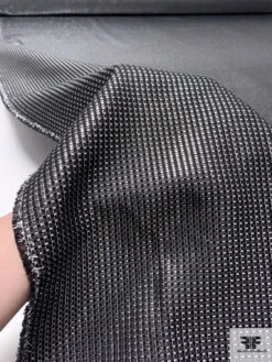 Italian Pique Lamé Brocade - Black / Silver 17 Italian Pique Lamé Brocade - Black / Silver -Fabrics And Fabrics Store 17633 9