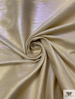 Italian Aurora Borealis Satin Back Lamé - Iridescent Lime Gold 14 Italian Aurora Borealis Satin Back Lamé - Iridescent Lime Gold -Fabrics And Fabrics Store 17637 1