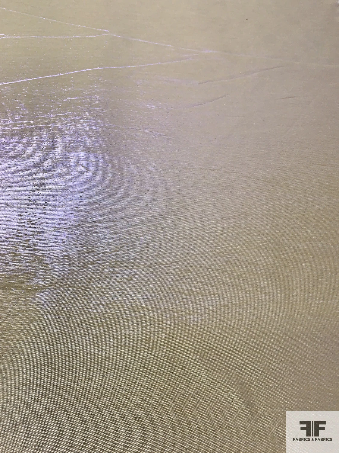 Italian Aurora Borealis Satin Back Lamé - Iridescent Lime Gold 7 Italian Aurora Borealis Satin Back Lamé - Iridescent Lime Gold - Image 5