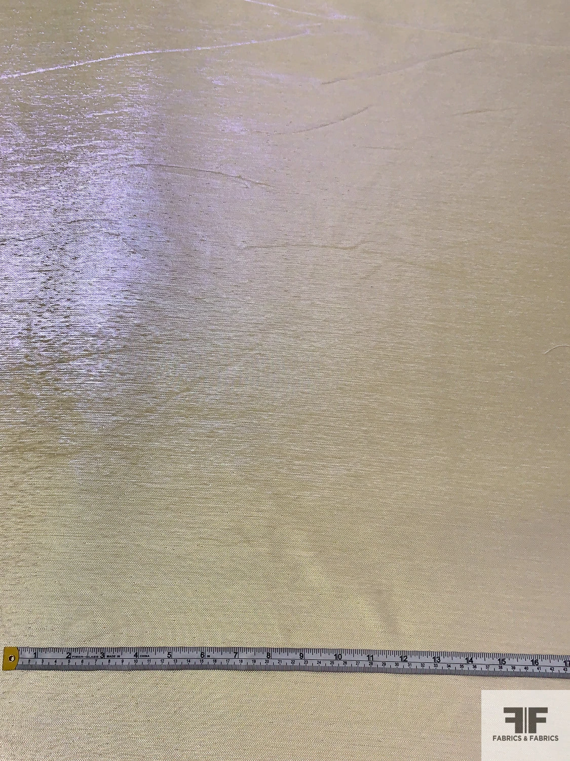 Italian Aurora Borealis Satin Back Lamé - Iridescent Lime Gold 8 Italian Aurora Borealis Satin Back Lamé - Iridescent Lime Gold - Image 6