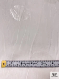 French Shimmery Polka Dot Jacquard Silk Chiffon - Off-White -Fabrics And Fabrics Store 17638 6