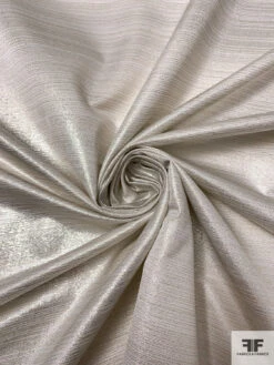 Italian Striped Striations Lightweight Satin Lamé - Gold / Silver / Off-White 13 Italian Striped Striations Lightweight Satin Lamé - Gold / Silver / Off-White -Fabrics And Fabrics Store 17640 2