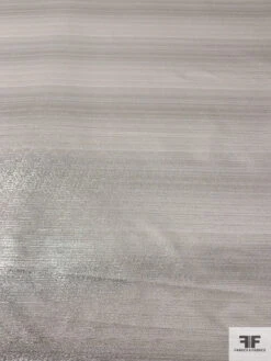 Italian Striped Striations Lightweight Satin Lamé - Gold / Silver / Off-White 15 Italian Striped Striations Lightweight Satin Lamé - Gold / Silver / Off-White -Fabrics And Fabrics Store 17640 4