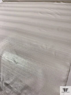 Italian Striped Striations Lightweight Satin Lamé - Gold / Silver / Off-White 18 Italian Striped Striations Lightweight Satin Lamé - Gold / Silver / Off-White -Fabrics And Fabrics Store 17640 8