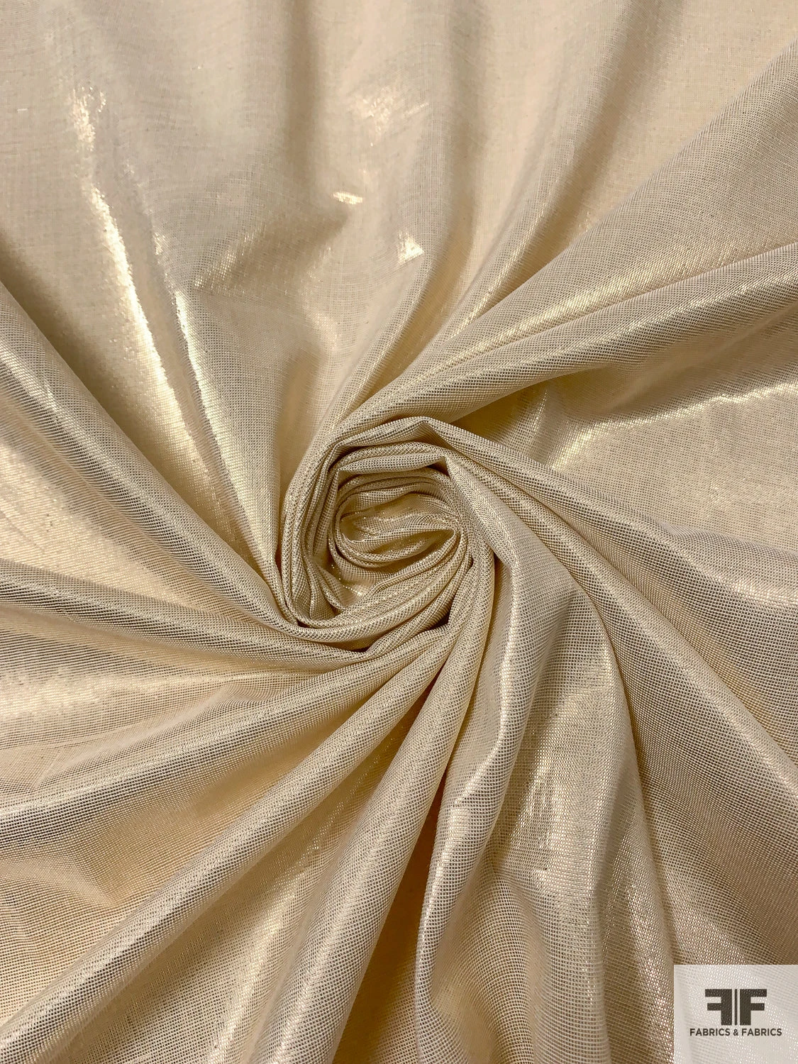 Italian Solid Lamé - Light Gold 5 Italian Solid Lamé - Light Gold - Image 3