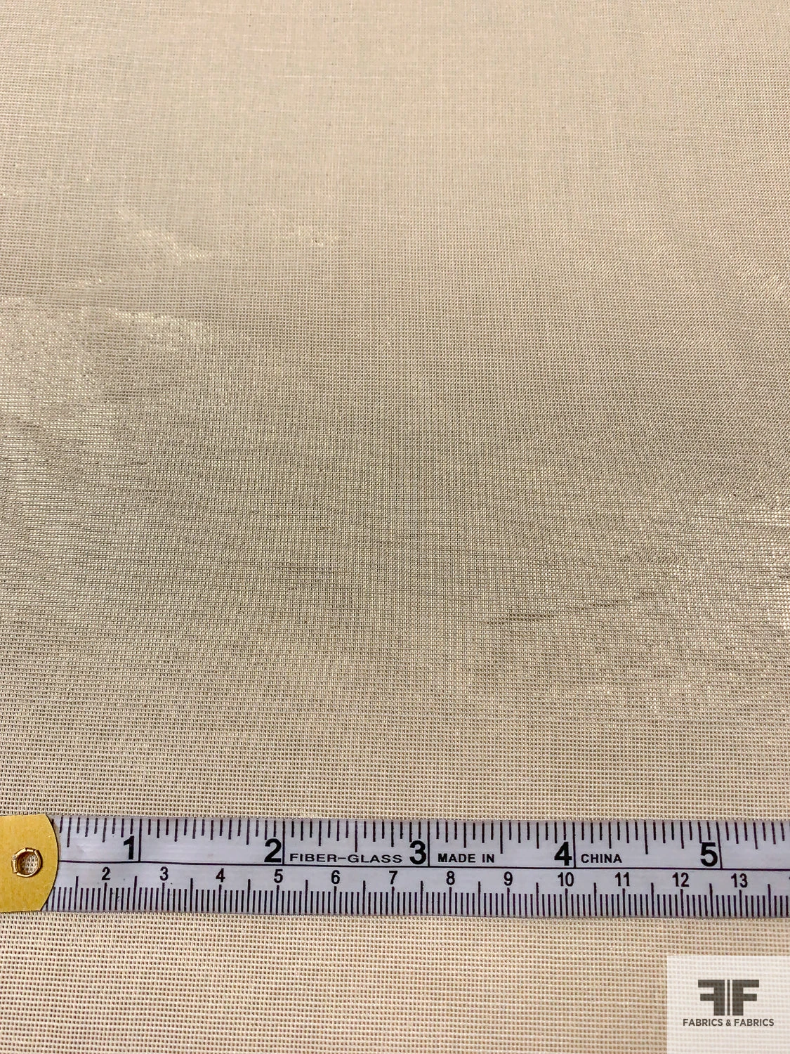 Italian Solid Lamé - Light Gold 7 Italian Solid Lamé - Light Gold - Image 5