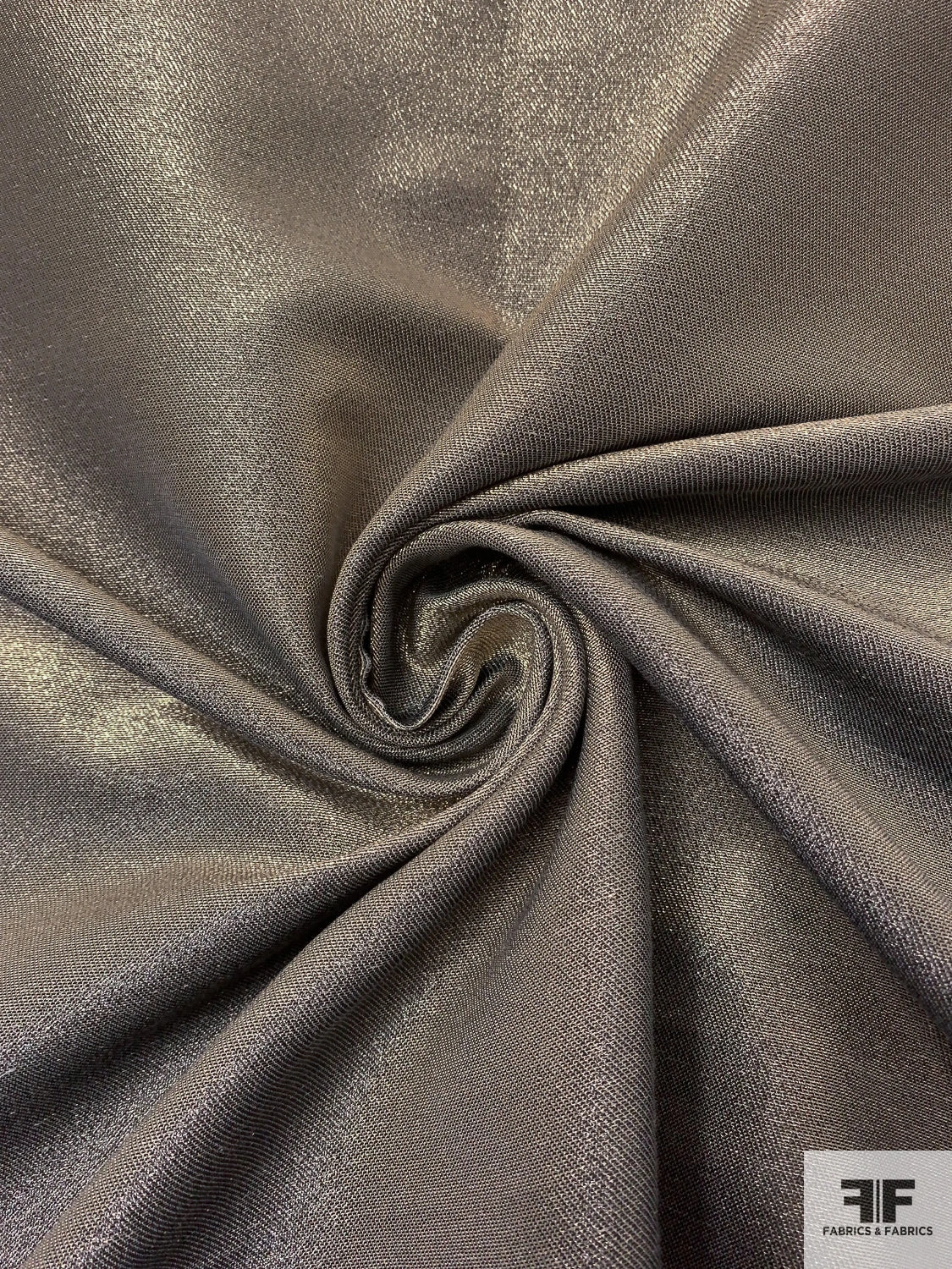 Italian Solid Satin Back Lamé - Gold / Black / Light Beige 5 Italian Solid Satin Back Lamé - Gold / Black / Light Beige - Image 3