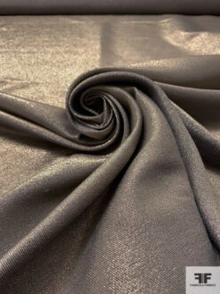 Italian Solid Satin Back Lamé - Gold / Black / Light Beige