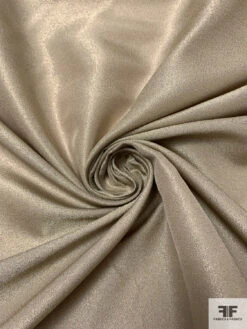 Italian Solid Lamé - Ecru / Dark Gold 11 Italian Solid Lamé - Ecru / Dark Gold -Fabrics And Fabrics Store 17657 2