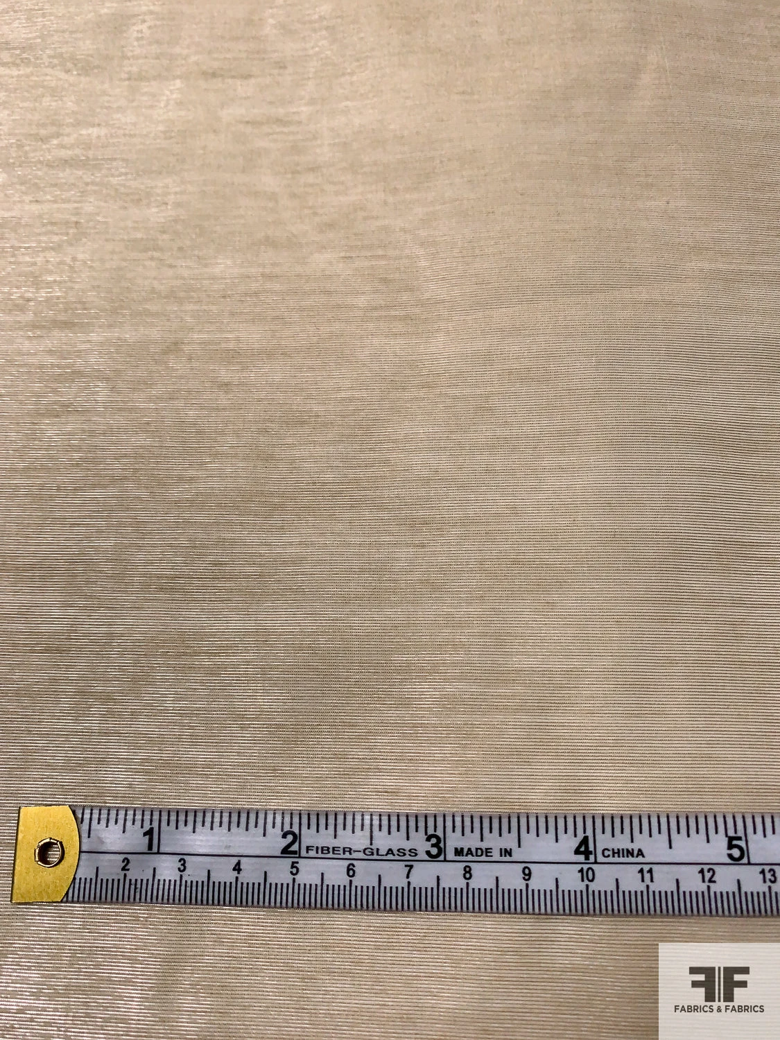 Italian Sheer Organdy Lamé - Metallic Shaker Beige 9 Italian Sheer Organdy Lamé - Metallic Shaker Beige - Image 7