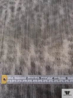 Italian Hazy Abstract Reversible Lamé Novelty - Black / Taupe / Gold 17 Italian Hazy Abstract Reversible Lamé Novelty - Black / Taupe / Gold -Fabrics And Fabrics Store 17664 6