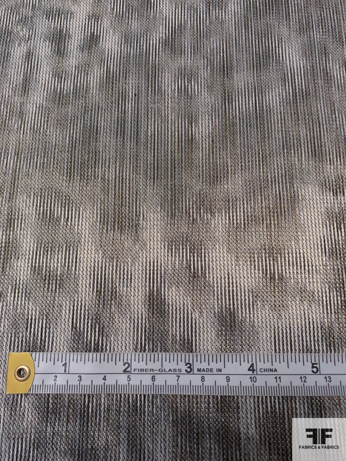 Italian Hazy Abstract Reversible Lamé Novelty - Black / Taupe / Gold 9 Italian Hazy Abstract Reversible Lamé Novelty - Black / Taupe / Gold - Image 7