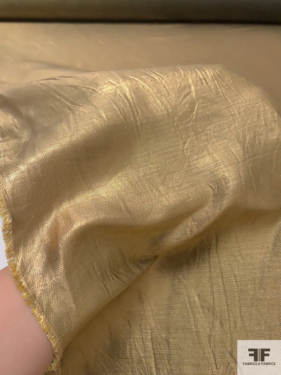 Italian Vintage Ralph Lauren Heavy Lamé - Warm Gold 9 Italian Vintage Ralph Lauren Heavy Lamé - Warm Gold - Image 7