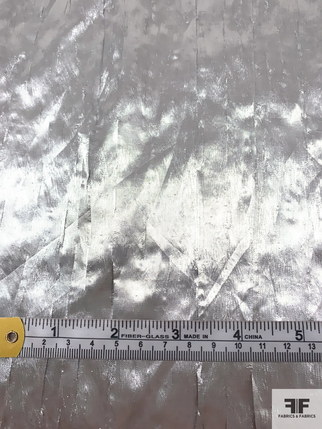 Crushed Tissue Lamé - Silver 8 Crushed Tissue Lamé - Silver - Image 6