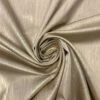 Italian Satin With Streaky Lurex Yarn Design - Light Gold / Light Taupe