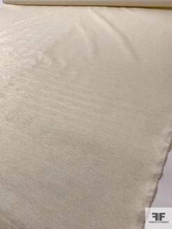 Italian Micro-Dotted Linen-Weave Lamé - Cream / Gold -Fabrics And Fabrics Store 17687 7