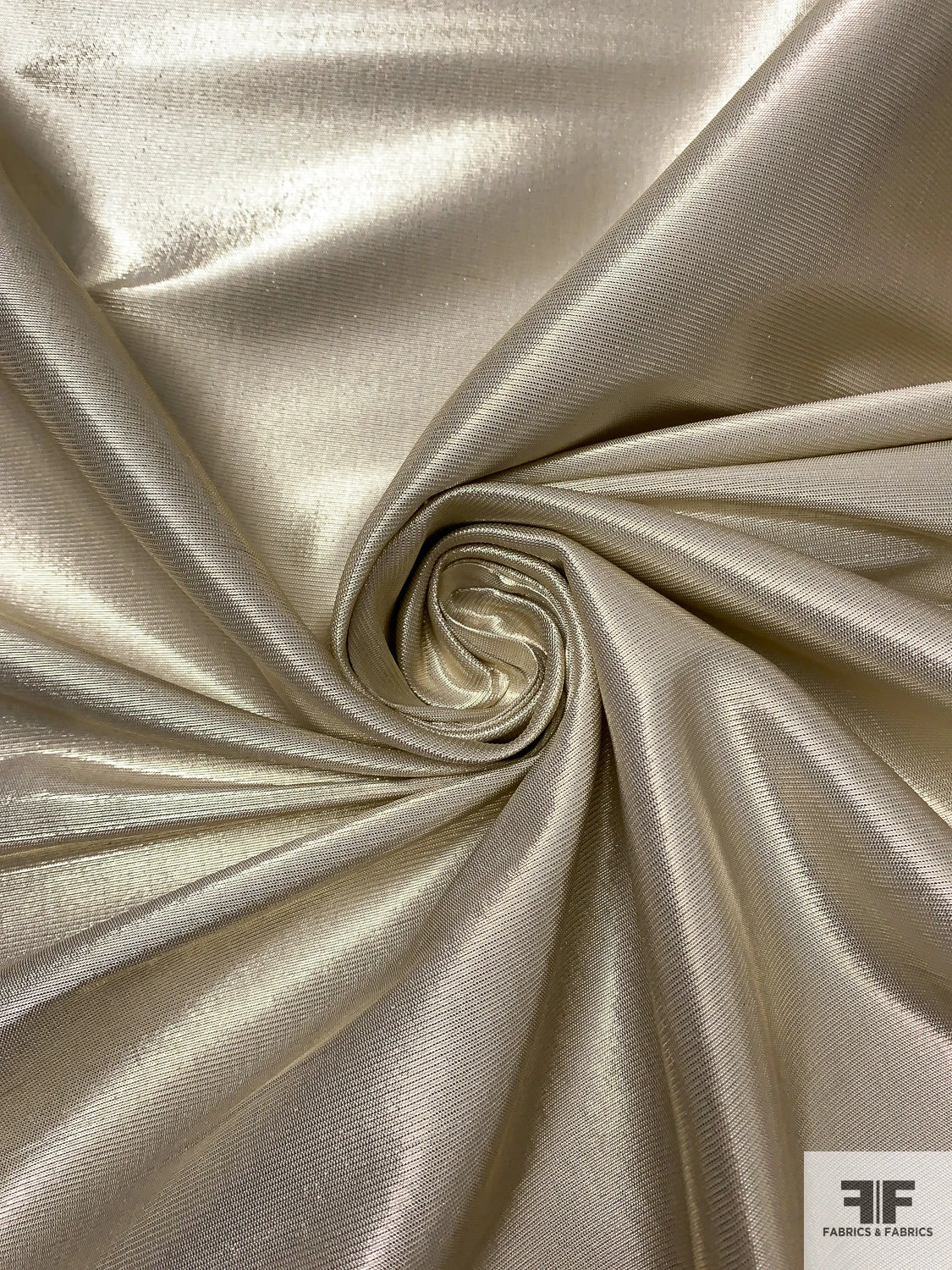 Italian Fine Ottoman Lamé - Ice Gold 5 Italian Fine Ottoman Lamé - Ice Gold - Image 3