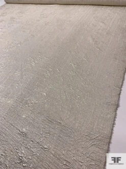 Italian Metallic Floral Textured Soft Lamé - Light Taupe / Silver 18 Italian Metallic Floral Textured Soft Lamé - Light Taupe / Silver -Fabrics And Fabrics Store 17690 9