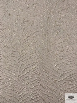 Italian Metallic Textured Soft Lamé - Taupe / Silver -Fabrics And Fabrics Store 17693 4