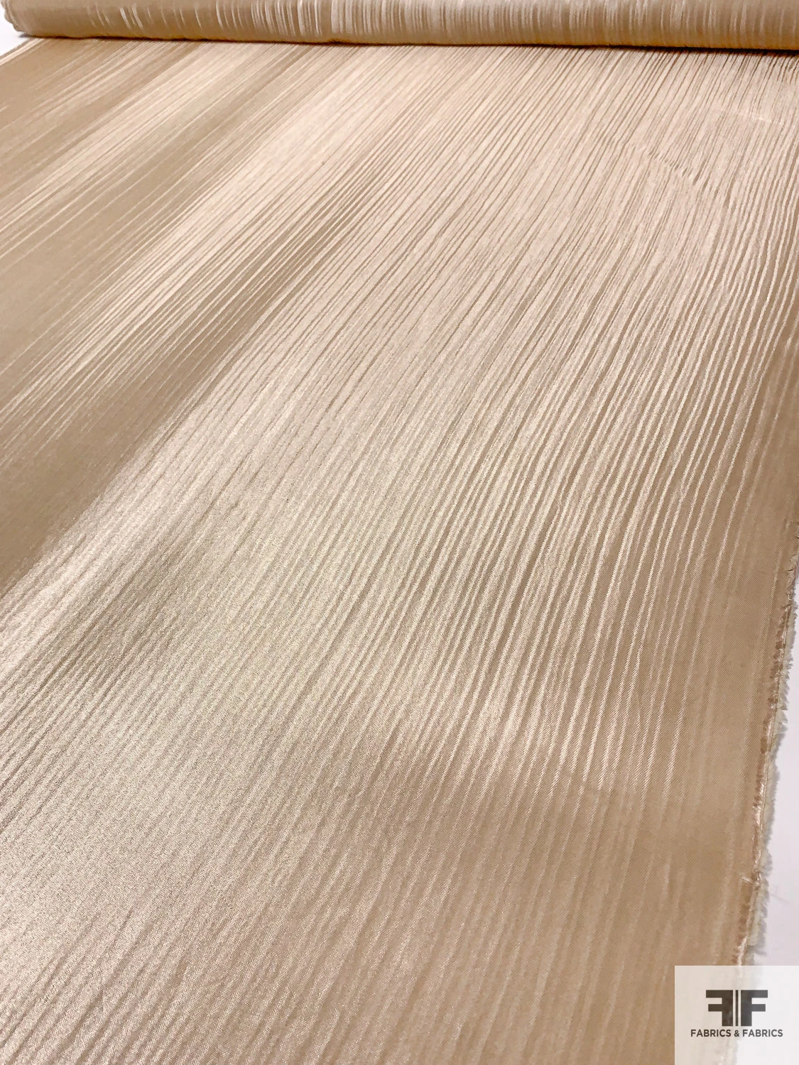 Italian Slightly Crinkled Lamé-Look Novelty - Champagne-Gold 11 Italian Slightly Crinkled Lamé-Look Novelty - Champagne-Gold - Image 9