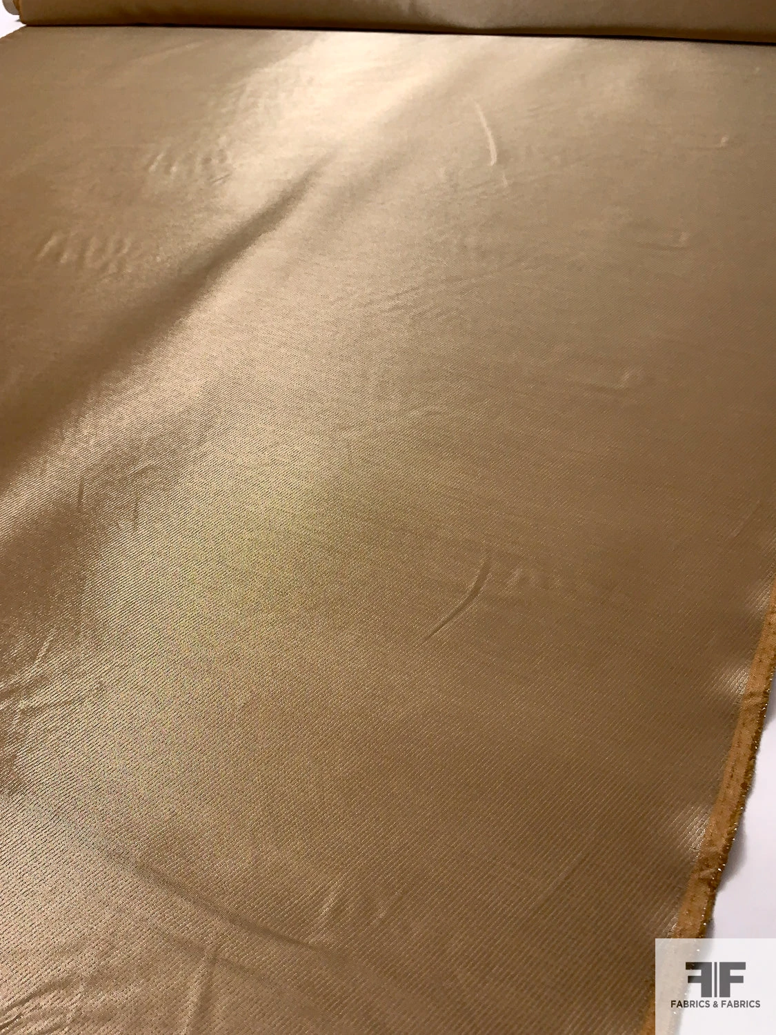 Italian Twill-Weave Lamé Suiting - Pearlized Tan 8 Italian Twill-Weave Lamé Suiting - Pearlized Tan - Image 6