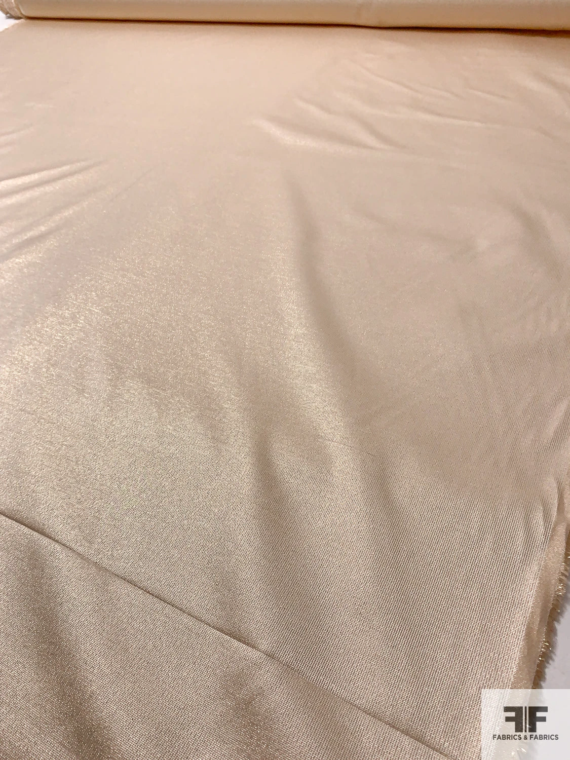 Italian Satin-Weight Lamé - Soft Gold 9 Italian Satin-Weight Lamé - Soft Gold - Image 7