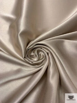Italian Satin-Weight Lamé - Glam Oyster