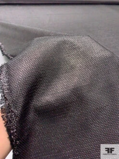 Italian Pique-Weave Lamé - Metallic Purple / Silver / Black 15 Italian Pique-Weave Lamé - Metallic Purple / Silver / Black -Fabrics And Fabrics Store 17719 9